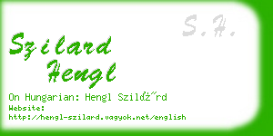 szilard hengl business card